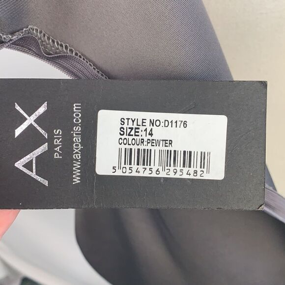 Armani Exchange NWT gray with black lace dress - Picture 12 of 13